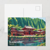 Carte Postale Temple Byodo-In USA (Devant / Derrière)