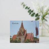 Carte Postale temple cambodgien (Debout devant)