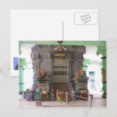 Carte Postale Temple Chettiar, intérieur (Devant / Derrière)
