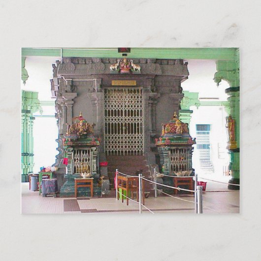 Carte Postale Temple Chettiar, intérieur (Devant)