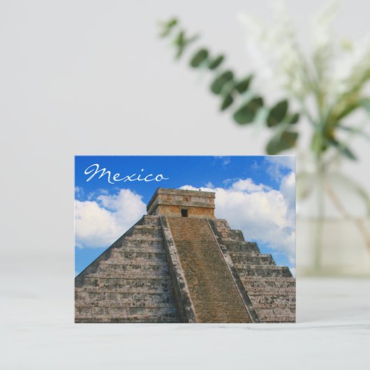 Carte Postale temple chichen itza (Debout devant)