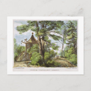 Carte Postale Temple chinois, Jardins Kew, plaque 13 de 'Kew Ga