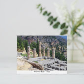 Carte Postale Temple d'Apollon - Delphes (Debout devant)