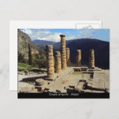 Carte Postale Temple d'Apollon - Delphes (Devant / Derrière)