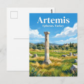 Carte Postale Temple d'Artémis Turquie (Devant / Derrière)