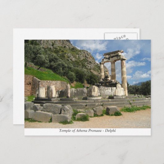 Carte Postale Temple d'Athena Pronaea (Devant / Derrière)
