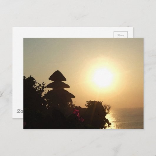 Carte Postale temple de Bali (Devant / Derrière)