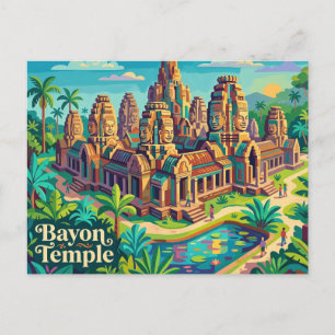 Carte Postale Temple de Bayon Cambodge