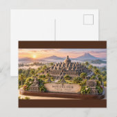 Carte Postale Temple de Borobudur (Devant / Derrière)