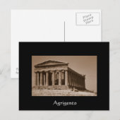 Carte Postale Temple de Concordia (Devant / Derrière)