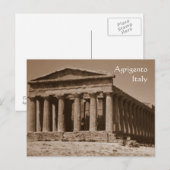 Carte Postale Temple de Concordia (Devant / Derrière)