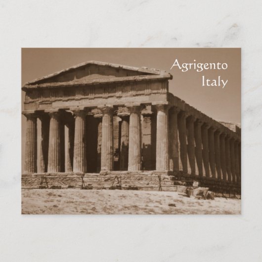 Carte Postale Temple de Concordia (Devant)