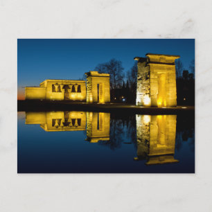 Carte Postale Temple de Debod à Madrid Espagne