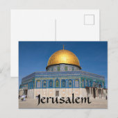 Carte Postale Temple de Jérusalem Mont Israël (Devant / Derrière)