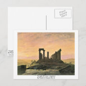 Carte Postale Temple De Juno Dans L'Agrient (Devant / Derrière)
