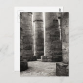 Carte Postale Temple de Karnak, Hiéroglyphes, Égypte antique (Devant / Derrière)