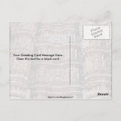 Carte Postale Temple de Khajuraho, Inde (Dos)