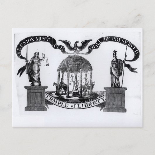 Carte Postale Temple de la Liberté, 1834 (Devant)