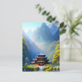 Carte Postale Temple de la Montagne Mystique (Debout devant)