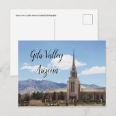 Carte Postale Temple de l'Arizona de la vallée de Gila (Devant / Derrière)