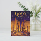 Carte Postale Temple de Louxor Égypte (Debout devant)
