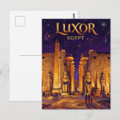 Carte Postale Temple de Louxor Égypte (Devant / Derrière)