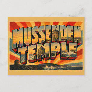 Carte Postale Temple de Mussenden Irlande du Nord Voyage Rétro