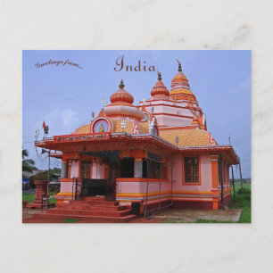 Carte Postale Temple de Parra Mahadev Goa Inde