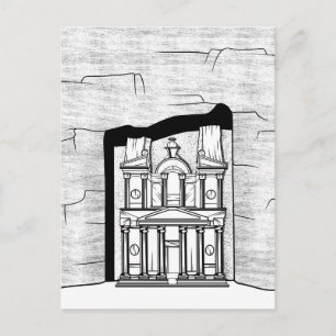 Carte Postale Temple de Petra El Khazneh