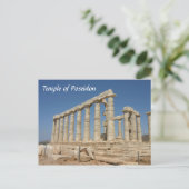 Carte Postale Temple de Poséidon, Grèce d'Athene (Debout devant)