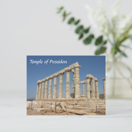 Carte Postale Temple de Poséidon, Grèce d'Athènes (Debout devant)