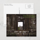 Carte Postale Temple de Preah Vihear, Cambodge (Devant / Derrière)