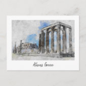 Carte Postale Temple de Zeus Olympien Athènes – Grèce Antique (Devant)