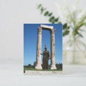 Carte Postale Temple de Zeus olympien (Athènes) - porte avec la (Debout devant)