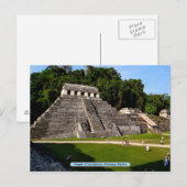 Carte Postale Temple des Inscriptions, Palenque, Mexique (Devant / Derrière)