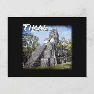 Carte Postale Temple des ruines de Tikal au Guatemala