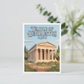 Carte Postale Temple d'Héphaïstos Athènes Grèce (Debout devant)