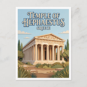 Carte Postale Temple d'Héphaïstos Athènes Grèce