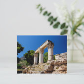 Carte Postale Temple d'Octavie, Corinthe, Grèce (Debout devant)