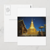 Carte Postale temple doi suthep à chiangmai (Devant / Derrière)