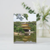 Carte Postale Temple d'or, Kyoto, Japon (Debout devant)
