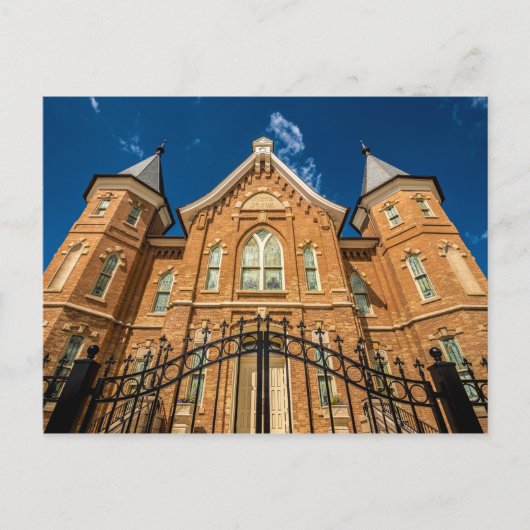 Carte Postale Temple du centre-ville de Provo - Utah (Devant)