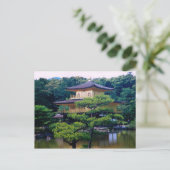 Carte Postale Temple du Pavillon d'or, Kyoto, Japon (Debout devant)