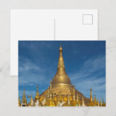 Carte Postale Temple du Stupa doré (Devant / Derrière)