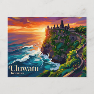 Carte Postale Temple d'Uluwatu Indonésie