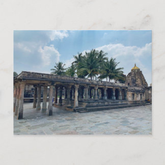 Carte Postale Temple en pierre à Belur, Karnataka, Inde