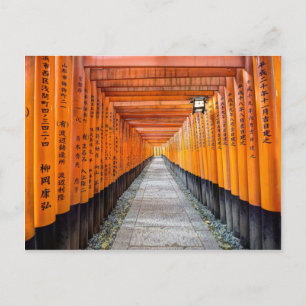 Carte Postale Temple Fushimi Inari, Kyoto Japon