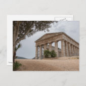 Carte Postale Temple grec à Segesta, Sicile (Devant / Derrière)