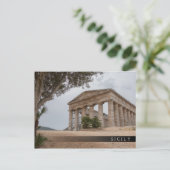 Carte Postale Temple grec à Segesta, Sicile (Debout devant)