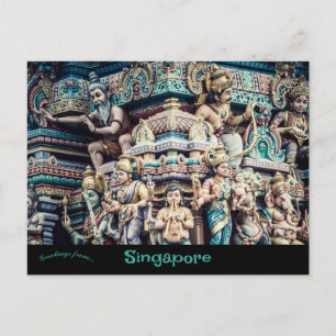 Carte Postale Temple hindou en Petite Inde Singapour